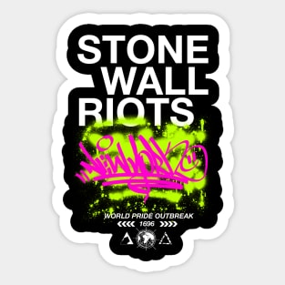 Team Rainbow LGBT Stonewall Outbrek Sticker